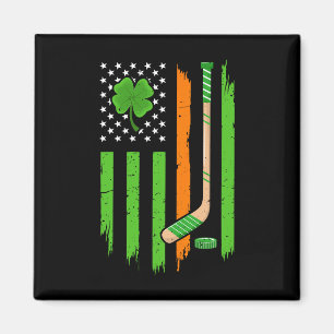 Irische Flagge Glücksklee Hockey Fan St. Patrick's Magnet