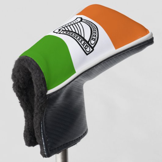 irische Flagge Golf Headcover (3/4 Vorderseite)