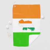 irische Flagge Golfhandtuch (Insitu)