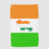 irische Flagge Golfhandtuch (Vorderseite)
