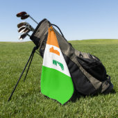 irische Flagge Golfhandtuch (Gras)