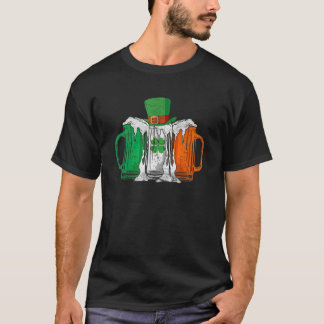 Irische Flagge Irland Bier St. Patrick's Day Trink T-Shirt