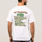 Irische Flagge, Irland, IRLAND T-Shirt (Rückseite)