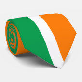 irische Flagge, Irland - Kleeblatt, Wirtschaft/Spo Krawatte (Gerollt)