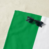 Irische Flagge / Irland mit Monogramm / Strandtuch (Beispiel)