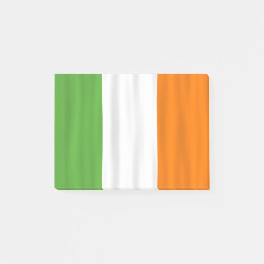 Irische Flagge Irland Weißer Orange Post-it Post-it Klebezettel (Vorderseite)