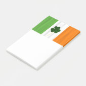 Irische Flagge Irland Weißer Orange Post-it Post-it Klebezettel (angewinkelt)