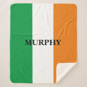 Irische Flagge Irlands Zolldecke Sherpa-Vlies Sherpadecke (Vorderseite)