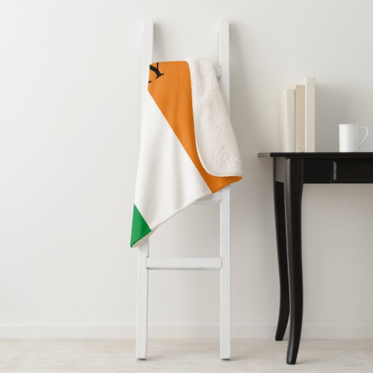 Irische Flagge Irlands Zolldecke Sherpa-Vlies Sherpadecke (Beispiel)