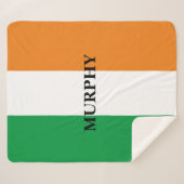 Irische Flagge Irlands Zolldecke Sherpa-Vlies Sherpadecke (Vorderseite (Horizontal))