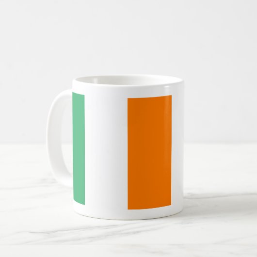 Irische Flagge Kaffeetasse (Vorderseite Links)