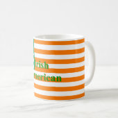 Irische Flagge Kaffeetasse (VorderseiteRechts)