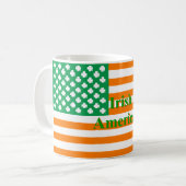 Irische Flagge Kaffeetasse (Vorderseite Links)