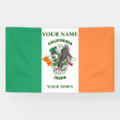 irische Flagge - Kalifornien irisch Banner (Horizontal)