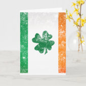 Irische Flagge Karte (Gelbe Blume)