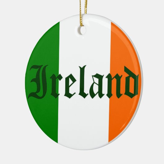 Irische Flagge Keramikornament (Links)