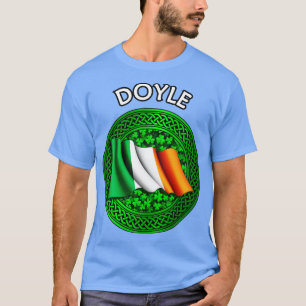 Irische Flagge Kleeblatt keltischer Knoten Doyle T-Shirt