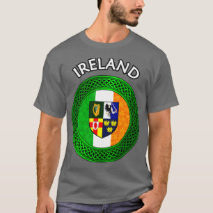 Irische Flagge Kleeblatt keltischer Knoten Irland T-Shirt