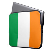 Irische Flagge Laptopschutzhülle (Vorderseite Links)