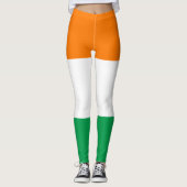 irische Flagge Leggings (Vorderseite)