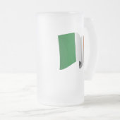 Irische Flagge Mattglas Bierglas (VorderseiteRechts)
