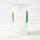 Irische Flagge Mattglas Bierglas (Mittel)