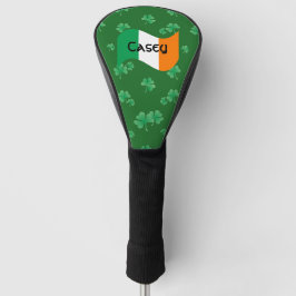 Irische Flagge mit Personalisierten Kleeblättern Golf Headcover