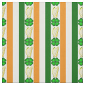 Irische Flagge/Orange, Kleeblätter, Harnsteine Stoff (Muster)