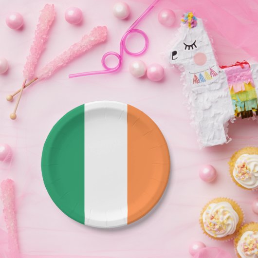 Irische Flagge Pappteller (Party)