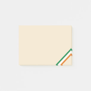 Irische Flagge Patriotisches Irland Streifen Post-it Klebezettel