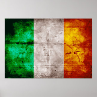 irische Flagge Poster