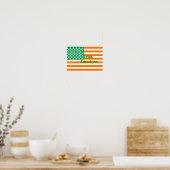 Irische Flagge Poster (Küche)