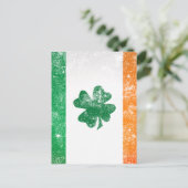 irische Flagge Postkarte (Stehend Vorderseite)