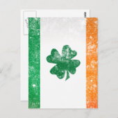 irische Flagge Postkarte (Vorne/Hinten)