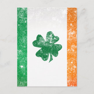 irische Flagge Postkarte