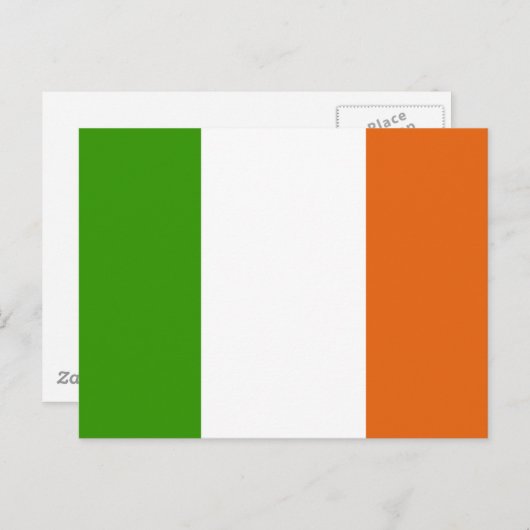 irische Flagge Postkarte (Vorne/Hinten)
