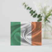 Irische Flagge Postkarte (Stehend Vorderseite)