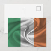 Irische Flagge Postkarte (Vorne/Hinten)
