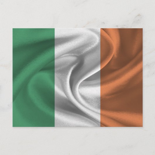 Irische Flagge Postkarte (Vorderseite)