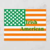 Irische Flagge Postkarte (Vorderseite)