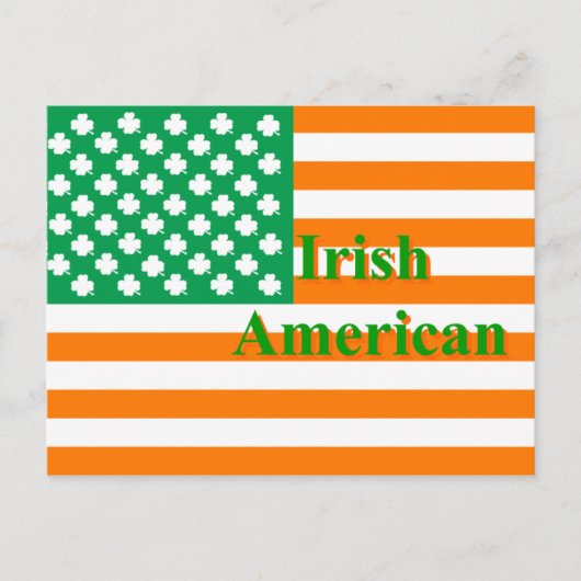 Irische Flagge Postkarte (Vorderseite)