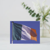 irische Flagge Postkarte (Stehend Vorderseite)