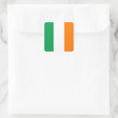 Irische Flagge Quadratischer Aufkleber (Tasche)