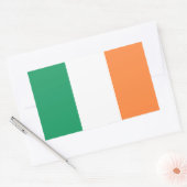 Irische Flagge Rechteckiger Aufkleber (Umschlag)