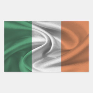 Irische Flagge Rechteckiger Aufkleber
