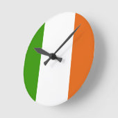 irische Flagge Runde Wanduhr (Winkel)