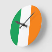 Irische Flagge Runde Wanduhr (Winkel)