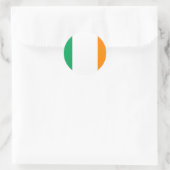 irische Flagge Runder Aufkleber (Tasche)