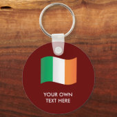 irische Flagge Schlüsselanhänger (Vorderseite)