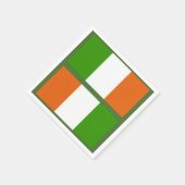 Irische Flagge Serviette (Ecke)